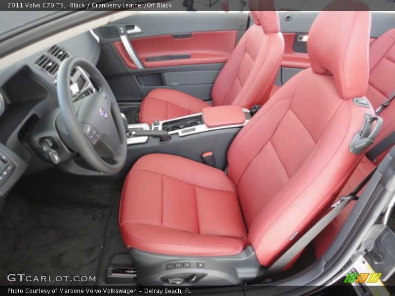  2011 C70 T5 Cranberry Leather/Off Black Interior