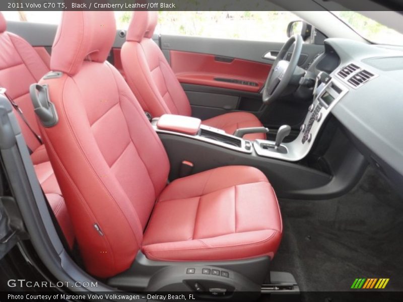  2011 C70 T5 Cranberry Leather/Off Black Interior