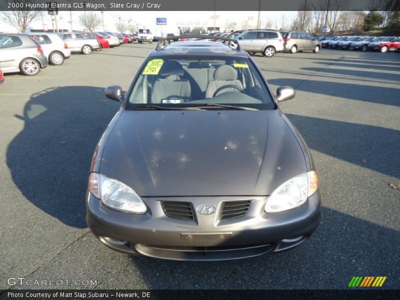 Slate Gray / Gray 2000 Hyundai Elantra GLS Wagon