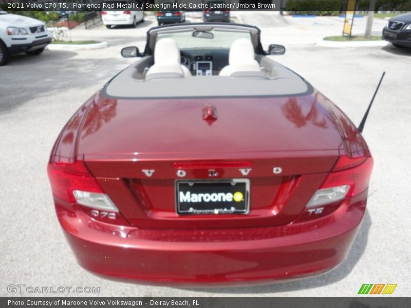 Flamenco Red Metallic / Soverign Hide Calcite Leather/Umbra Brown 2011 Volvo C70 T5