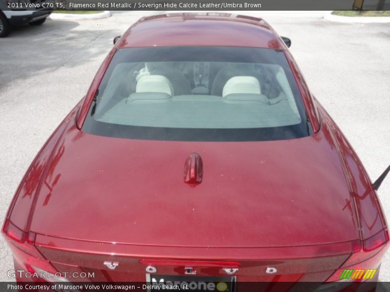 Flamenco Red Metallic / Soverign Hide Calcite Leather/Umbra Brown 2011 Volvo C70 T5