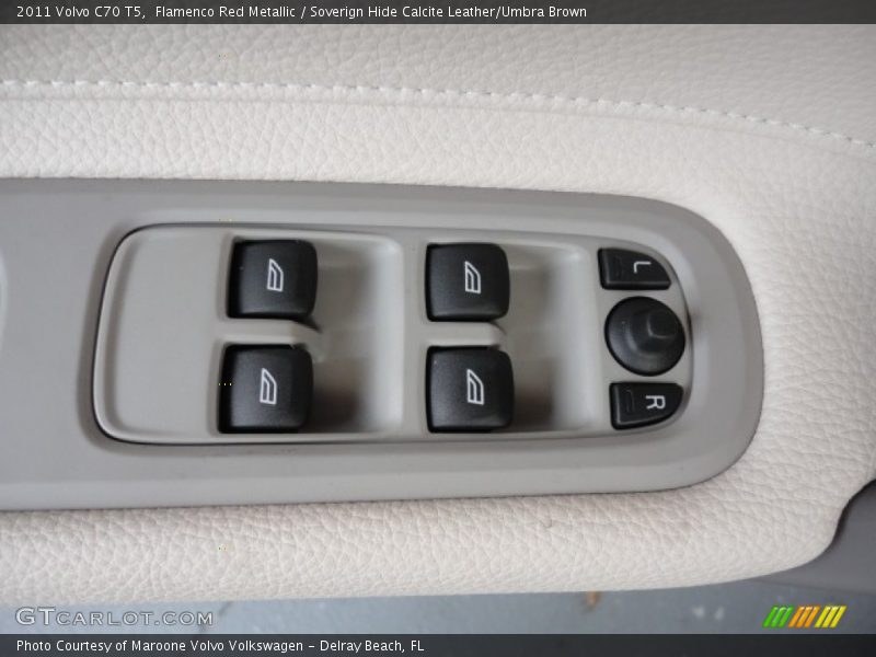 Flamenco Red Metallic / Soverign Hide Calcite Leather/Umbra Brown 2011 Volvo C70 T5