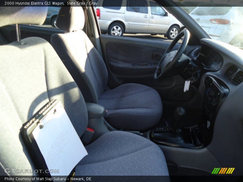 Slate Gray / Gray 2000 Hyundai Elantra GLS Wagon