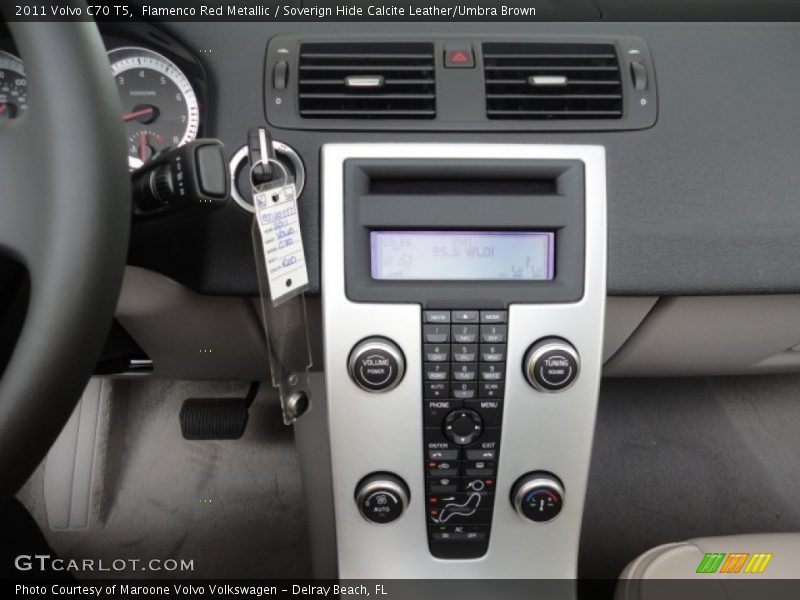 Flamenco Red Metallic / Soverign Hide Calcite Leather/Umbra Brown 2011 Volvo C70 T5