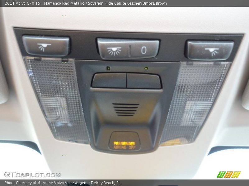Flamenco Red Metallic / Soverign Hide Calcite Leather/Umbra Brown 2011 Volvo C70 T5