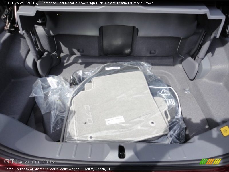 Flamenco Red Metallic / Soverign Hide Calcite Leather/Umbra Brown 2011 Volvo C70 T5