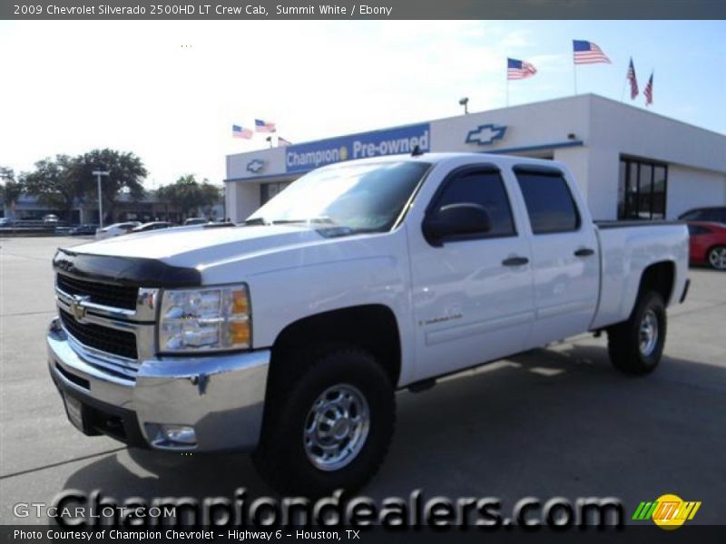 Summit White / Ebony 2009 Chevrolet Silverado 2500HD LT Crew Cab