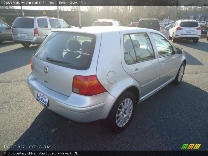 Reflex Silver / Black 2003 Volkswagen Golf GLS 4 Door