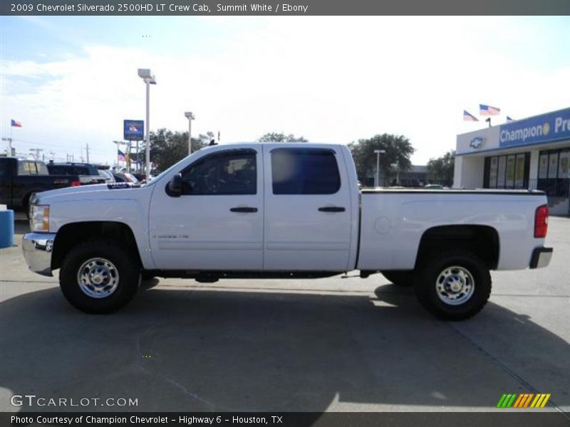 Summit White / Ebony 2009 Chevrolet Silverado 2500HD LT Crew Cab