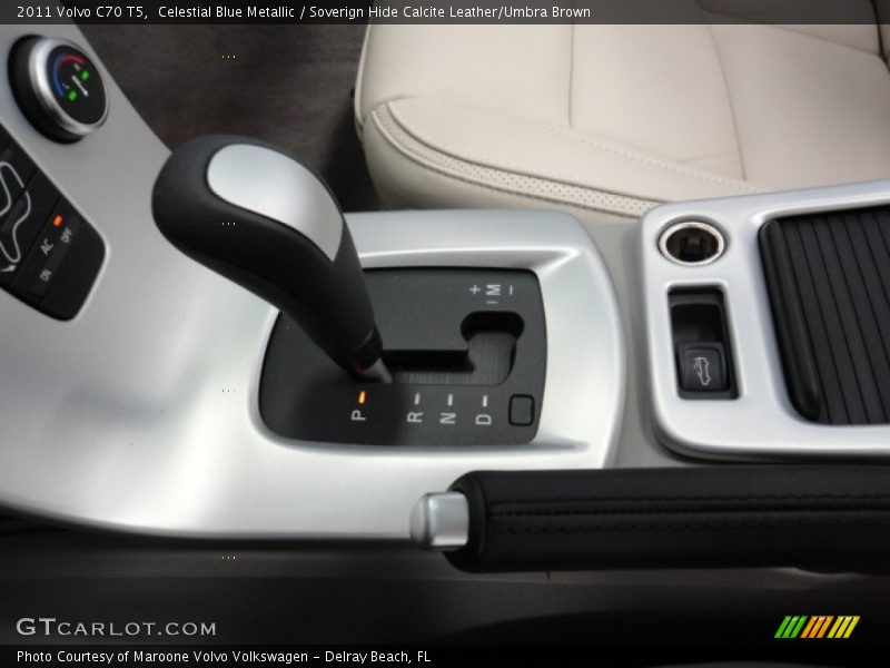 Celestial Blue Metallic / Soverign Hide Calcite Leather/Umbra Brown 2011 Volvo C70 T5