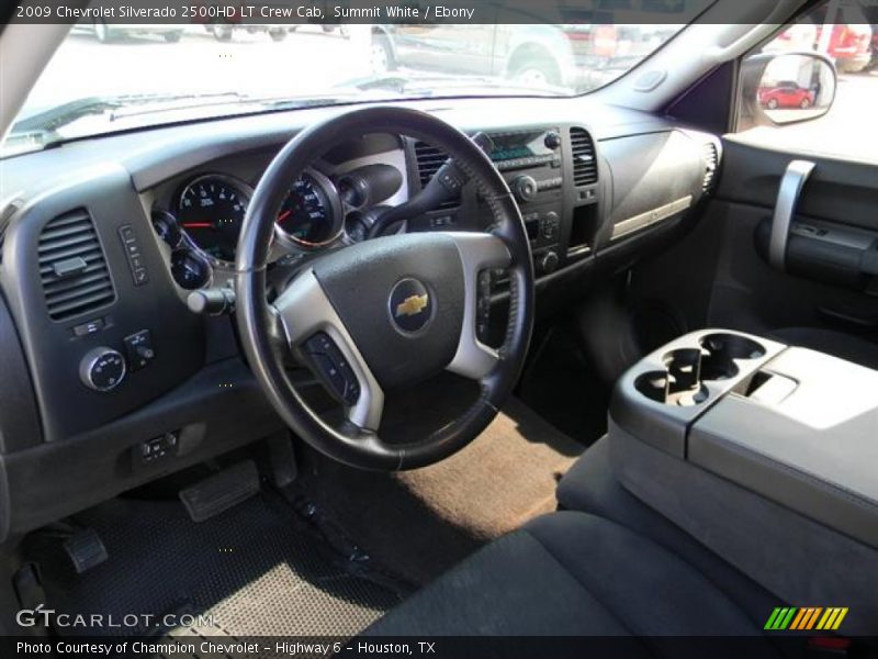 Summit White / Ebony 2009 Chevrolet Silverado 2500HD LT Crew Cab