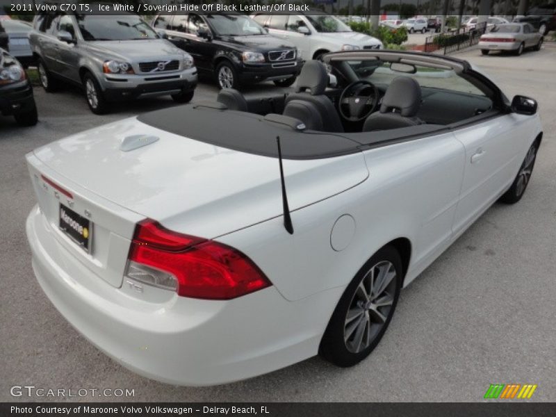 Ice White / Soverign Hide Off Black Leather/Off Black 2011 Volvo C70 T5