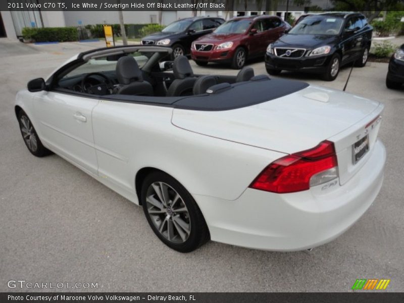 Ice White / Soverign Hide Off Black Leather/Off Black 2011 Volvo C70 T5