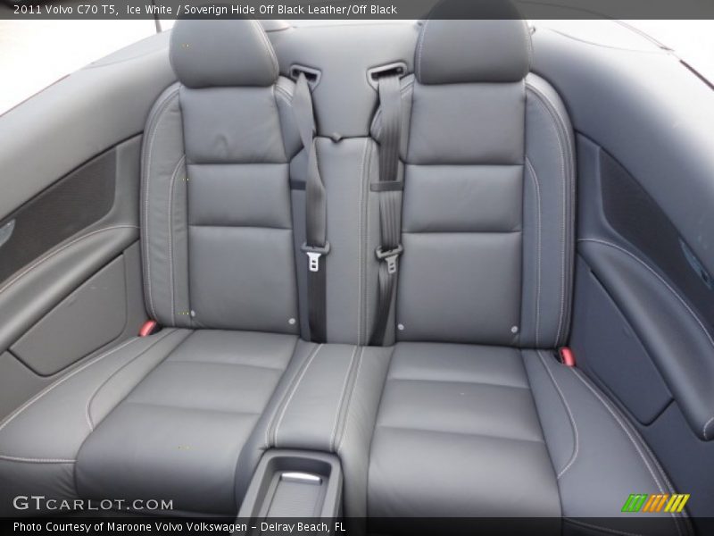 Ice White / Soverign Hide Off Black Leather/Off Black 2011 Volvo C70 T5