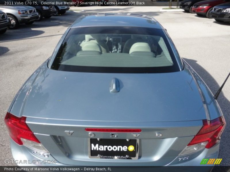 Celestial Blue Metallic / Soverign Hide Calcite Leather/Off Black 2011 Volvo C70 T5