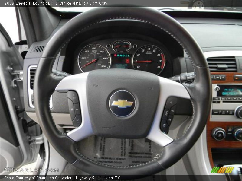 Silver Ice Metallic / Light Gray 2009 Chevrolet Equinox LT