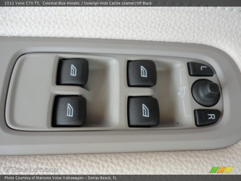 Celestial Blue Metallic / Soverign Hide Calcite Leather/Off Black 2011 Volvo C70 T5