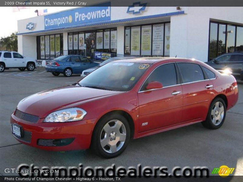 Victory Red / Gray 2009 Chevrolet Impala SS