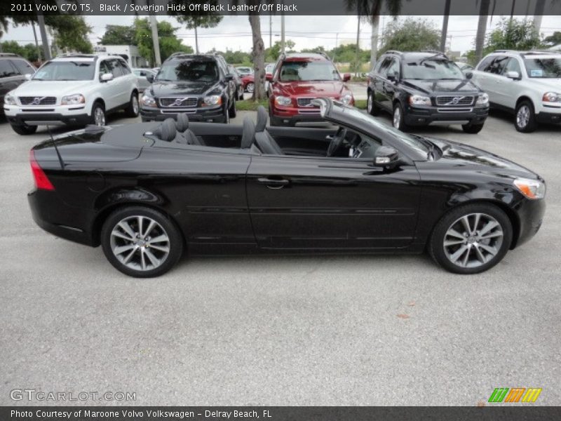 Black / Soverign Hide Off Black Leather/Off Black 2011 Volvo C70 T5