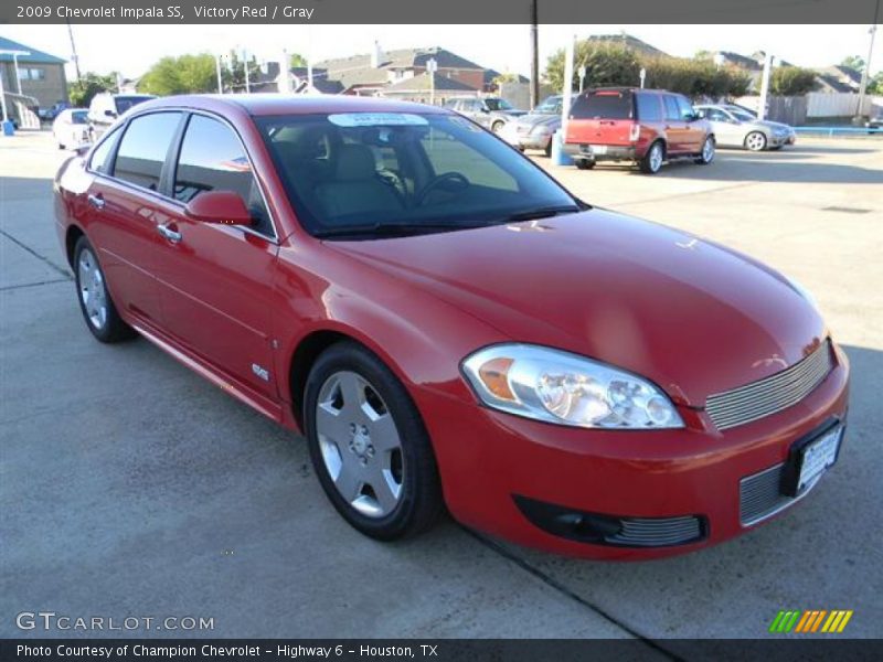 Victory Red / Gray 2009 Chevrolet Impala SS