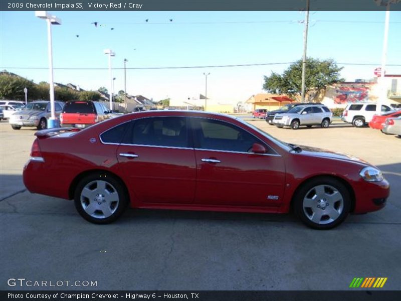 Victory Red / Gray 2009 Chevrolet Impala SS