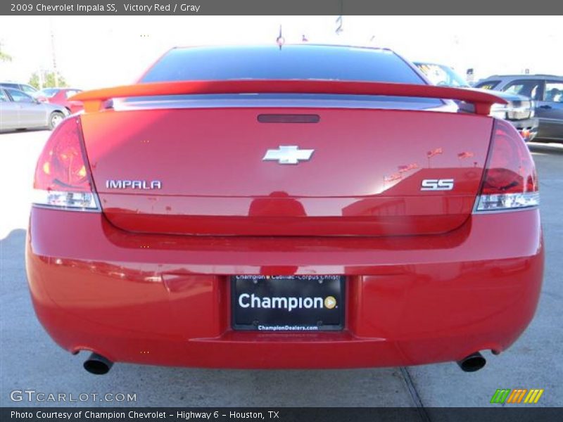 Victory Red / Gray 2009 Chevrolet Impala SS