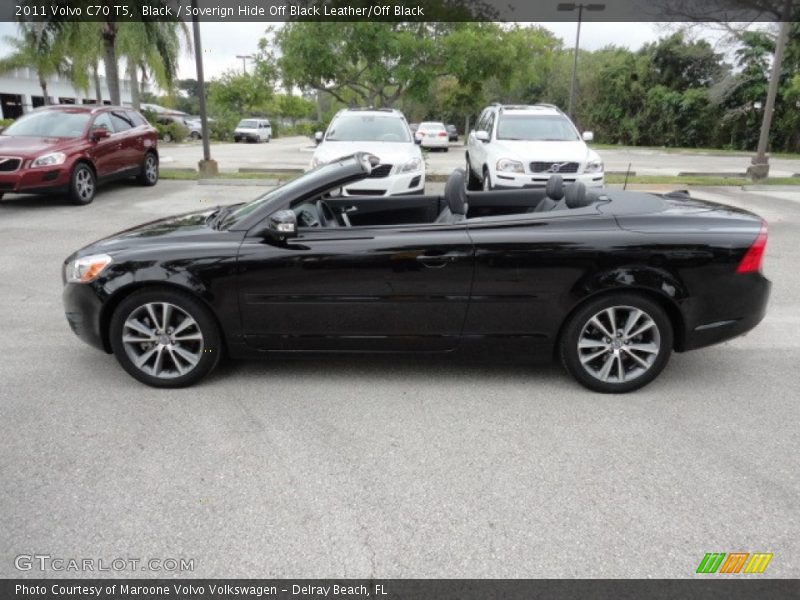 Black / Soverign Hide Off Black Leather/Off Black 2011 Volvo C70 T5