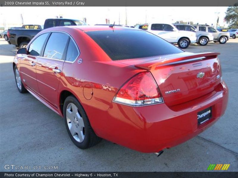 Victory Red / Gray 2009 Chevrolet Impala SS