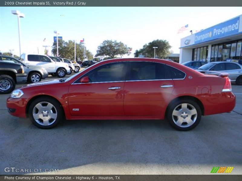 Victory Red / Gray 2009 Chevrolet Impala SS