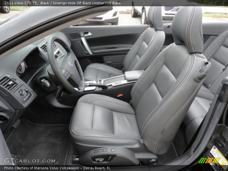 Black / Soverign Hide Off Black Leather/Off Black 2011 Volvo C70 T5