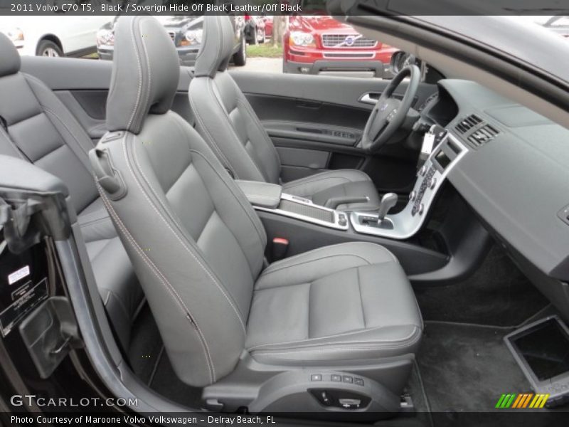 Black / Soverign Hide Off Black Leather/Off Black 2011 Volvo C70 T5