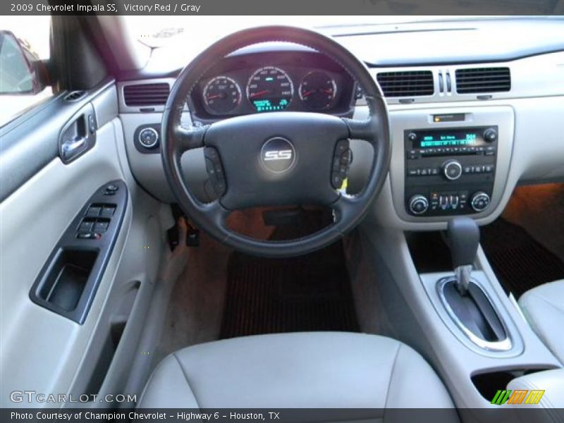 Victory Red / Gray 2009 Chevrolet Impala SS