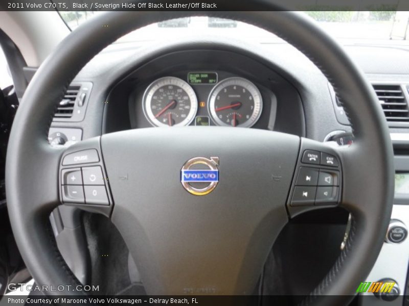 Black / Soverign Hide Off Black Leather/Off Black 2011 Volvo C70 T5