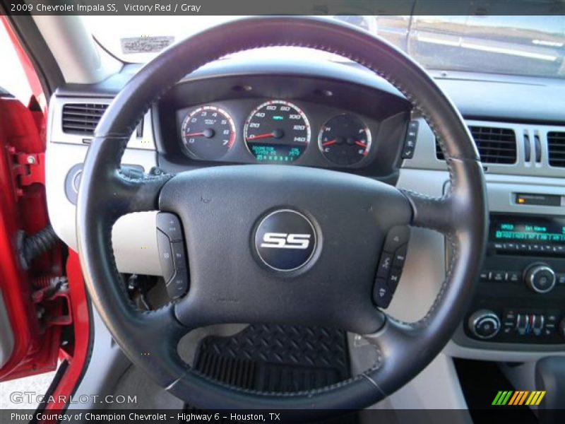 Victory Red / Gray 2009 Chevrolet Impala SS
