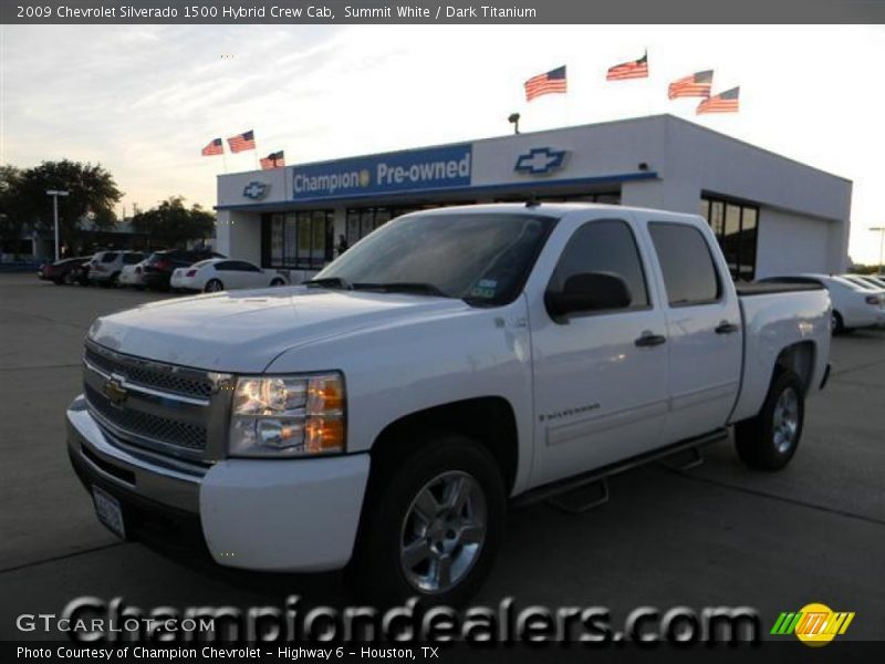 Summit White / Dark Titanium 2009 Chevrolet Silverado 1500 Hybrid Crew Cab