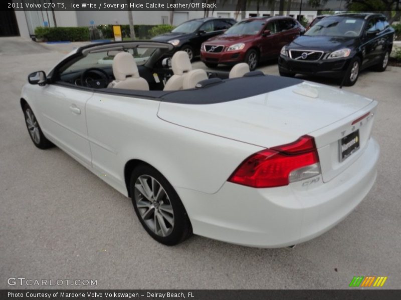 Ice White / Soverign Hide Calcite Leather/Off Black 2011 Volvo C70 T5