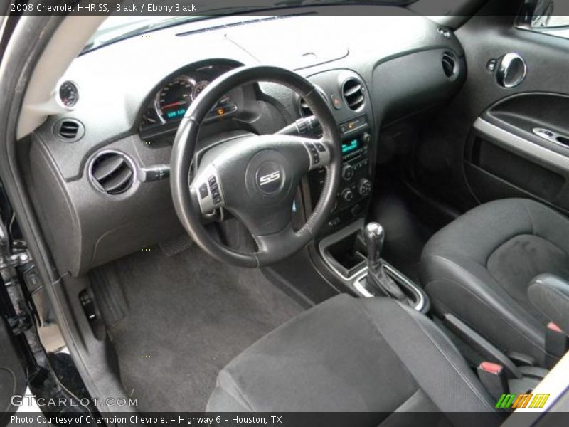 Ebony Black Interior - 2008 HHR SS 
