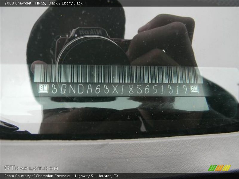 Black / Ebony Black 2008 Chevrolet HHR SS