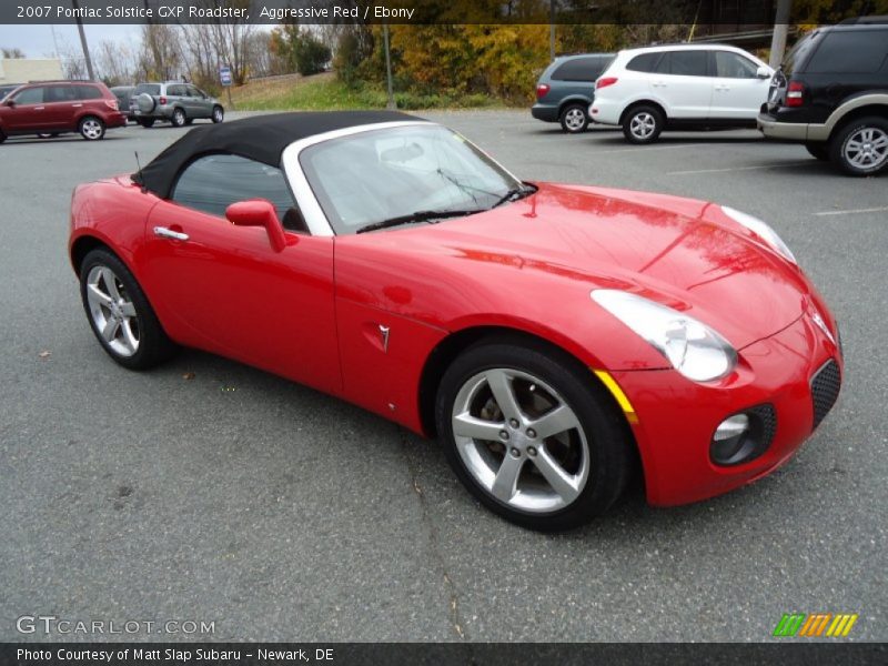 Aggressive Red / Ebony 2007 Pontiac Solstice GXP Roadster