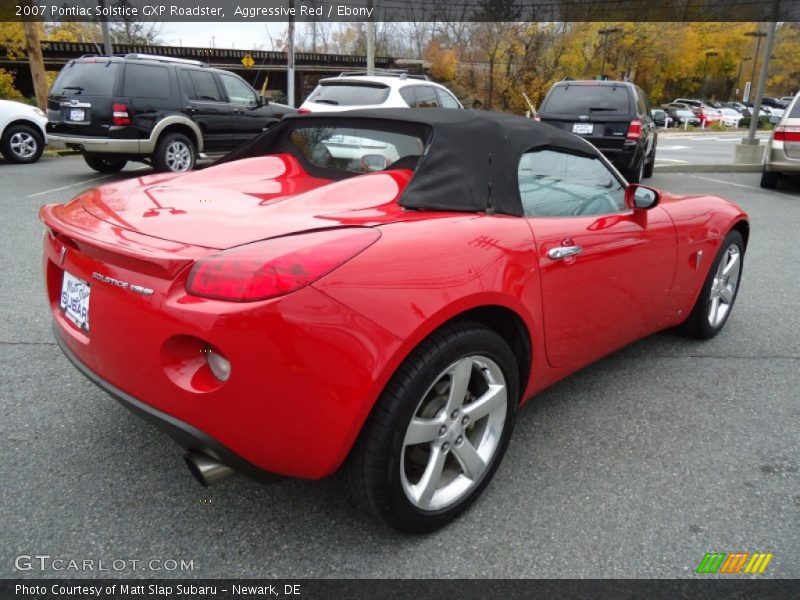 Aggressive Red / Ebony 2007 Pontiac Solstice GXP Roadster