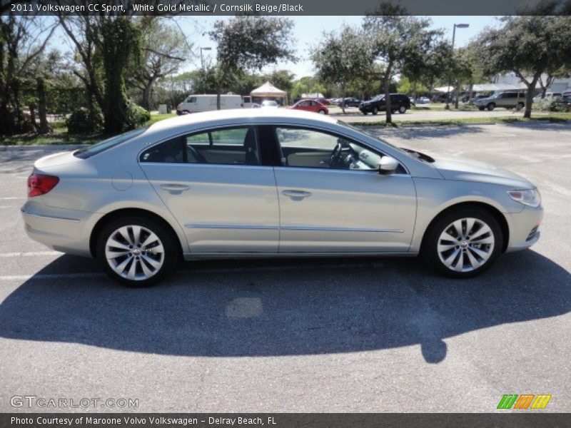 White Gold Metallic / Cornsilk Beige/Black 2011 Volkswagen CC Sport