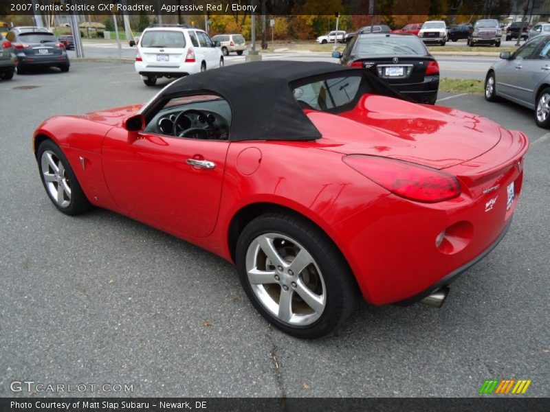 Aggressive Red / Ebony 2007 Pontiac Solstice GXP Roadster