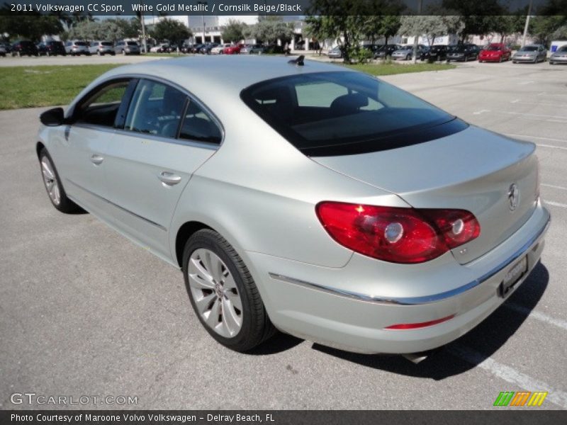 White Gold Metallic / Cornsilk Beige/Black 2011 Volkswagen CC Sport