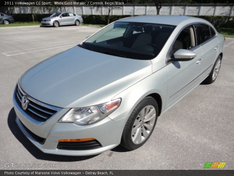 White Gold Metallic / Cornsilk Beige/Black 2011 Volkswagen CC Sport