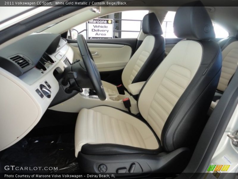 White Gold Metallic / Cornsilk Beige/Black 2011 Volkswagen CC Sport