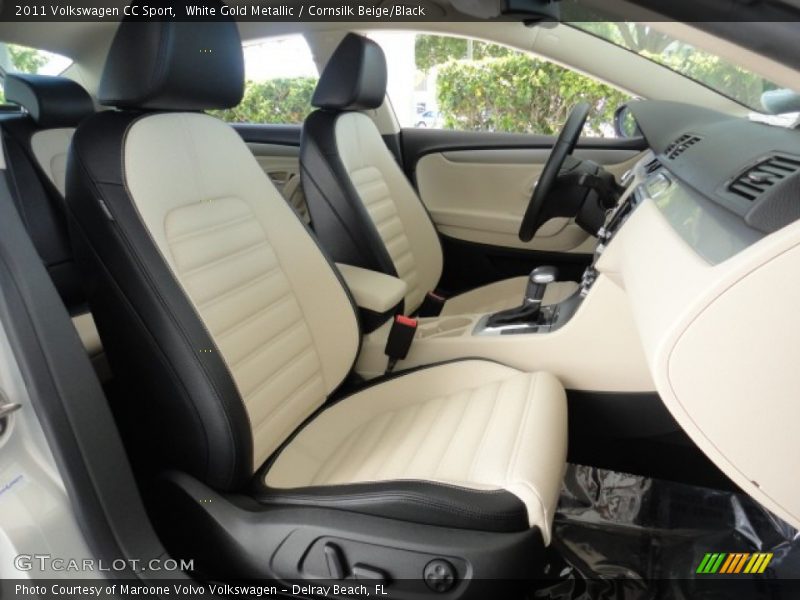White Gold Metallic / Cornsilk Beige/Black 2011 Volkswagen CC Sport