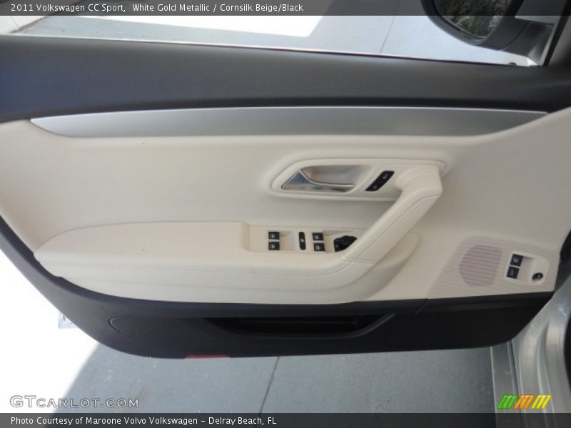 White Gold Metallic / Cornsilk Beige/Black 2011 Volkswagen CC Sport