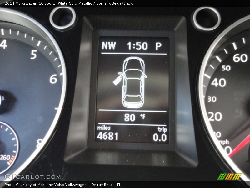 White Gold Metallic / Cornsilk Beige/Black 2011 Volkswagen CC Sport