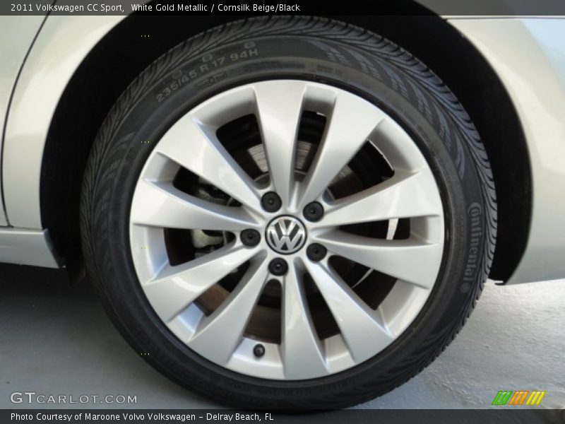 White Gold Metallic / Cornsilk Beige/Black 2011 Volkswagen CC Sport