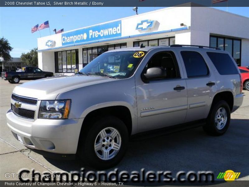 Silver Birch Metallic / Ebony 2008 Chevrolet Tahoe LS